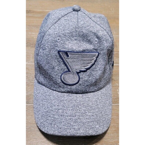 St Louis StL Blues Fanatics Hat Cap Adjustable Heather Gray NHL Hockey Mens - Picture 1 of 6